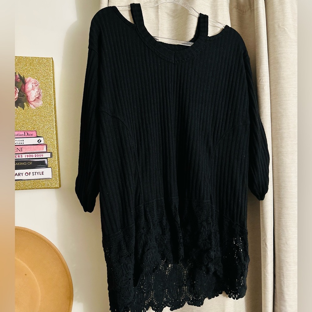 Lace bottom top